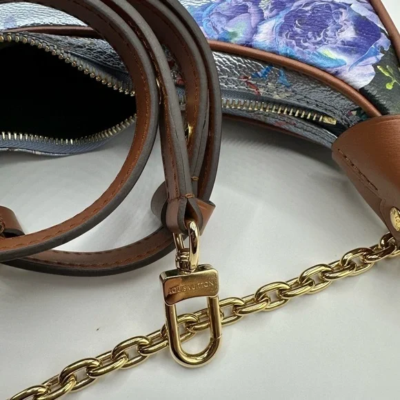 Louis Vuitton LV Garden Metallic Monogram Loop PM Bag Blue Limited Edition - Picture 8 of 15